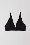BASERANGE Bamboo Fiber and Cotton Wire-Free Wide-Brimmed Bra Collection Soft Underwear France BAS-BRTR-RB-000-BLACK BRTR-RB (BRTR)